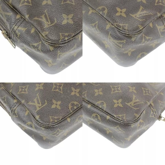 LOUIS VUITTON Trousse Toilette 28 Clutch Hand Bag Monogram Brown - Picture 7 of 14